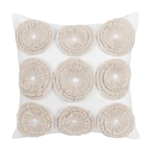 [182827-TT] TQ Halston Pillow Ivory 22in