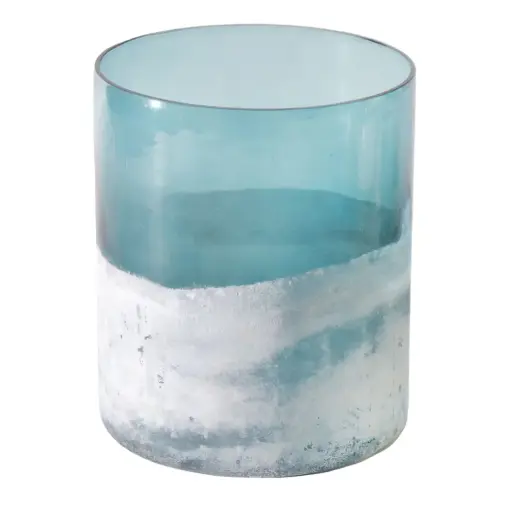[182844-TT] Frosted Bottom Hurricane Blue 12x10in