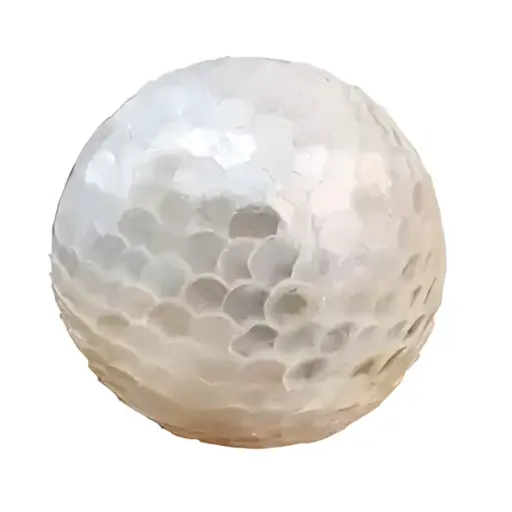 [182852-TT] Capiz Shell Orb Ivory 6in