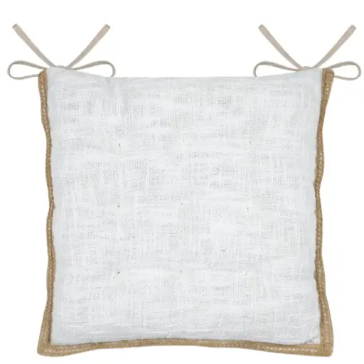 [182923-TT] Josepha Chair Pad White 15in