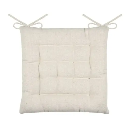 [182954-TT] Monaco Chair Pad Ecru 16in
