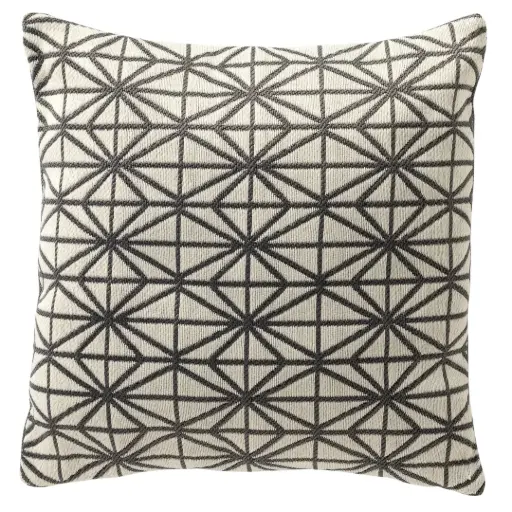 [182998-TT] Nisa Outdoor Pillow Charcoal Gray 18in