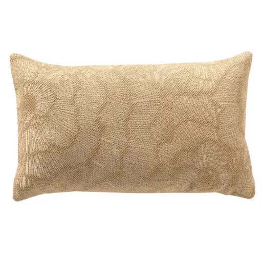 [183009-TT] Daisy Outdoor Pillow Irish Cream 12x20in
