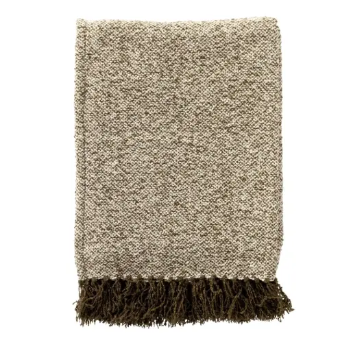 [183044-TT] Sally Throw Military Olive 55x71in