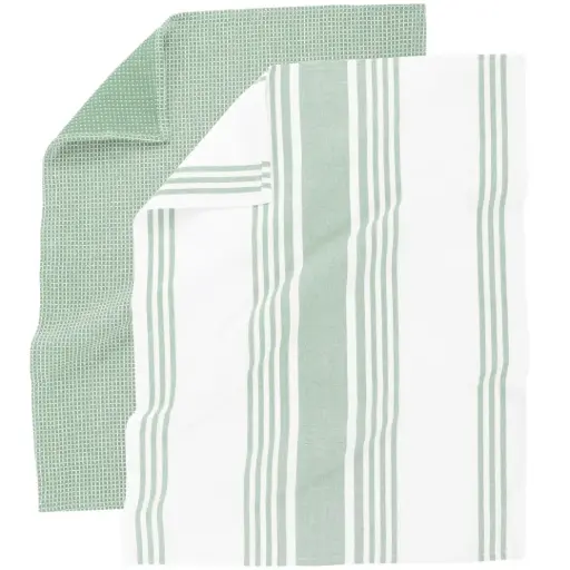 [183111-TT] Combo Kitchen Towel Smoke Green 20x28in 4pc