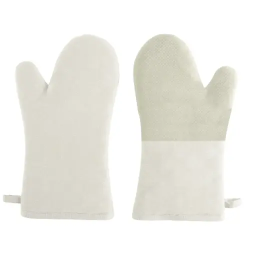 [183119-TT] Ruga Herringbone Pattern Silicone Oven Mitt Seagreen 2pc