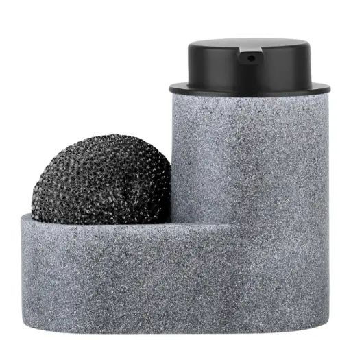 [183135-TT] Soap Dispenser with Sponge Grey