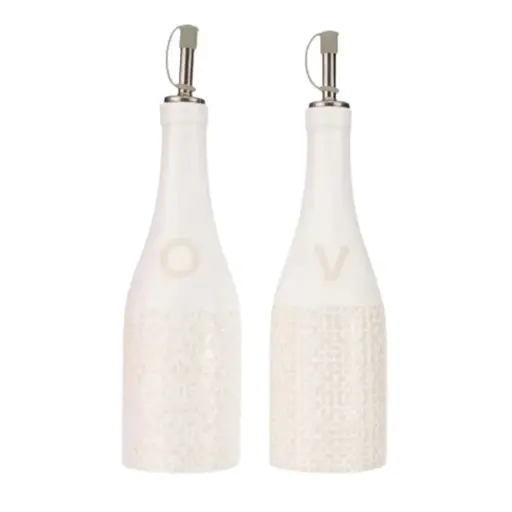 [183280-TT] Artisan Street Ceramic Oil & Vinegar Dispenser 2pc