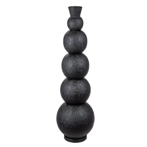[183318-TT] Bubble Floor Vase Black 44in