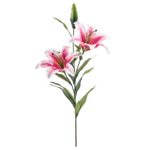 [183341-TT] Lily Spray Pink 33.5in