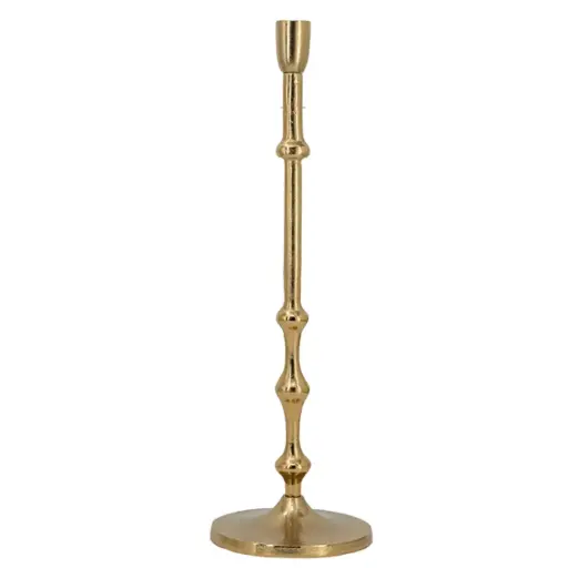 [183373-TT] Beaded Taper Holder Bronze 15.5in