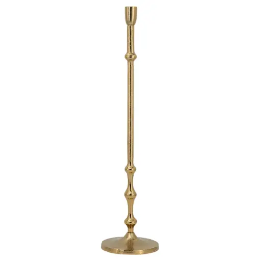 [183375-TT] Beaded Taper Holder Bronze 23.5in