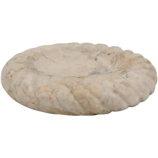 [183376-TT] Twisted Edge Marble Tray 8.5in
