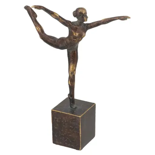 [183377-TT] Ballet Dancer Sculpture Bronze 11in