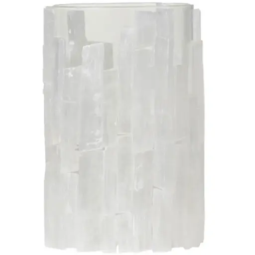 [183391-TT] Selenite Lantern 8in