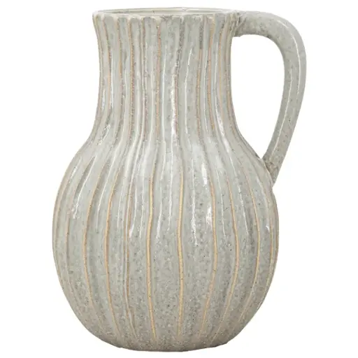 [183403-TT] Ceramic Textured Vase 12in