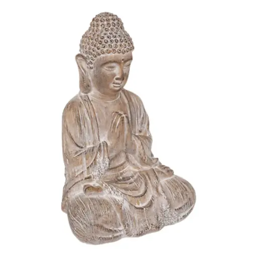 [183458-TT] Seated Buddha Statue 18in