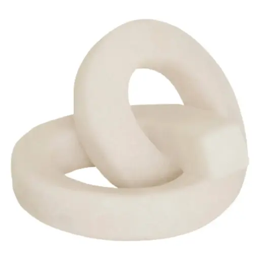 [183478-TT] Loop Knot Sculpture White 8in
