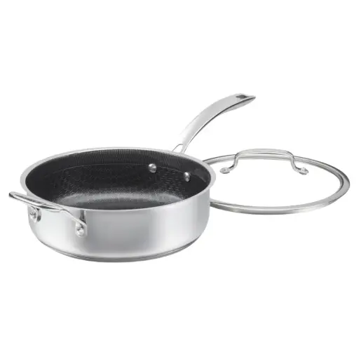 [183508-TT] Cuisinart FusionPlus Saute Pan with Cover and Helper Handle 3.5qt