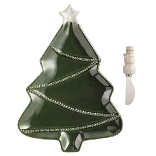[183780-TT] Reactive Tree Platter Set 2pc