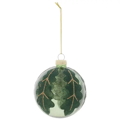 [183969-TT] Glass Bauble Frosted 3in