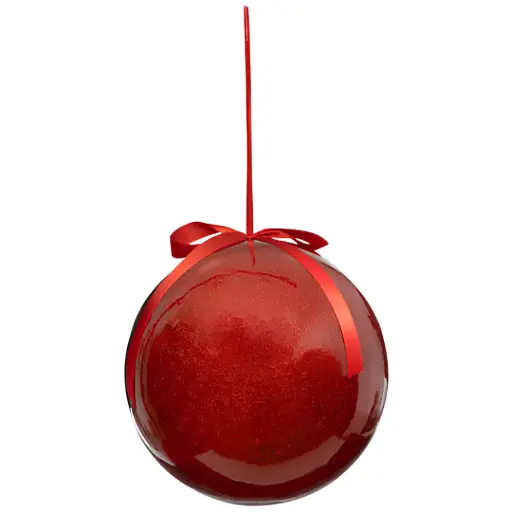 [184007-TT] Paper Bauble Red 10in