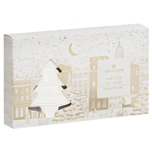 [184043-TT] Winter In Paris Scented Perfume & Ceramic Ornament Set 