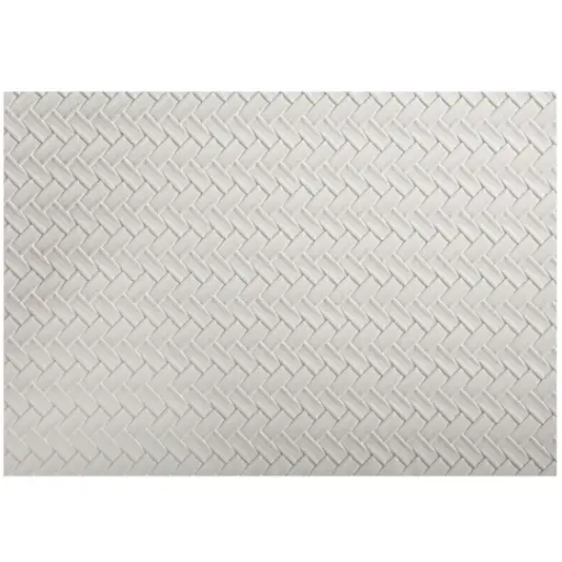 [184054-TT] Plait Placemat Ivory