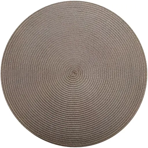 [184055-TT] Round Placemat Taupe