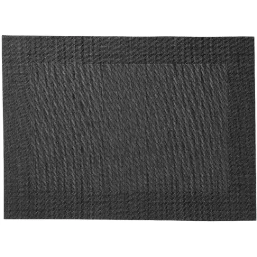 [184056-TT] Wide Border Placemat Charcoal