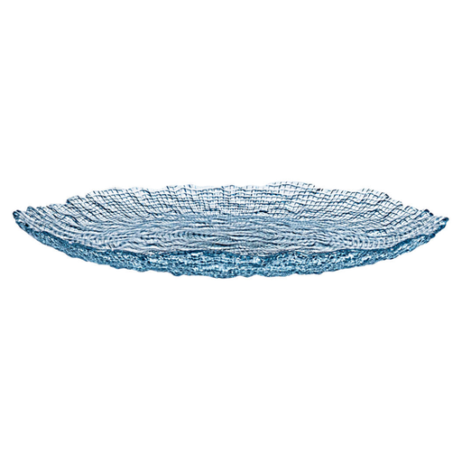 [184077-TT] Roche Round Platter Blue 13in