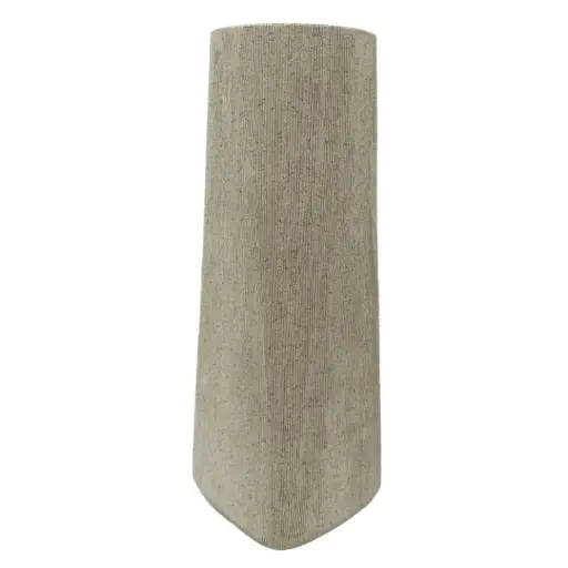 [184333-TT] Resina Vase Beige 4x12in