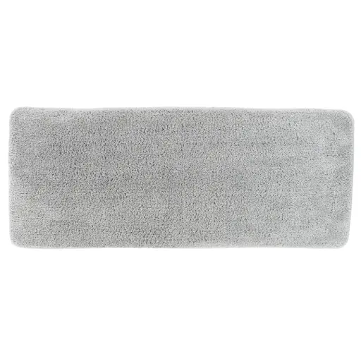 [184219-TT] Double Basin Microfiber Bath Mat Light Grey 20x47in