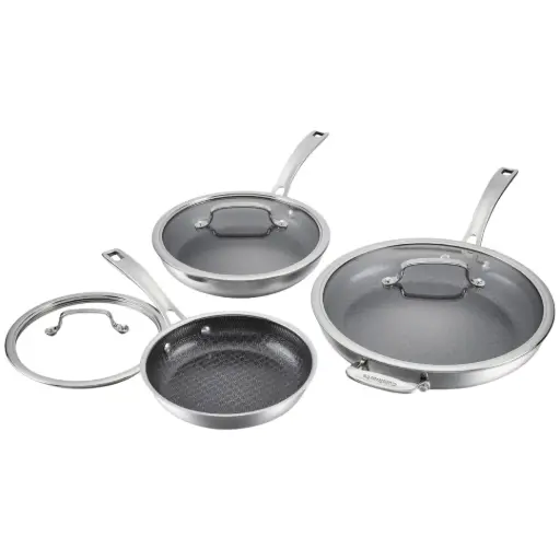 [184530-TT] Cuisinart FusionPlus Non-Stick Skillet Set 6pc