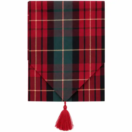 [184854-TT] Traditional Checkered Table Runner 72in