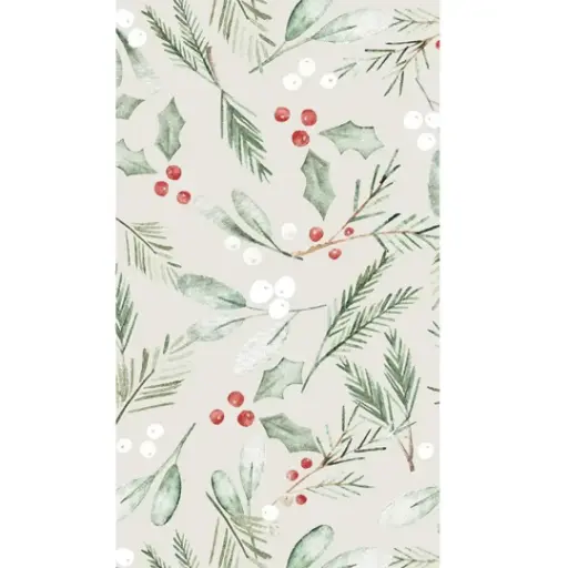 [184870-TT] Winterberry Guest Napkin 16pc