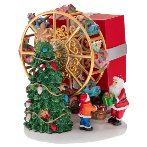 [184885-TT] Funnel Park Spinning Wheel with Santa & Music