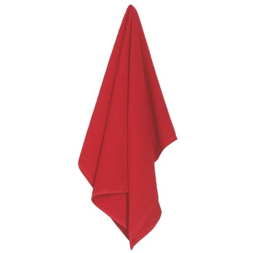 [114301-TT] Ripple Kitchen Towel Red