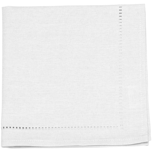 [144691-TT] Hemstitch Napkin White