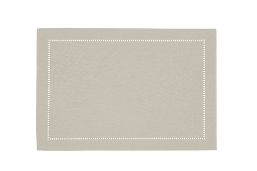 [144690-TT] Hemstitch Placemat Linen