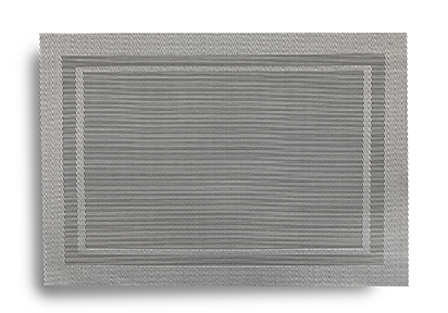 [144719-TT] Lustre Placemat Silver