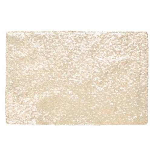 [301663-TT] Luxe Sequin Placemat Gold