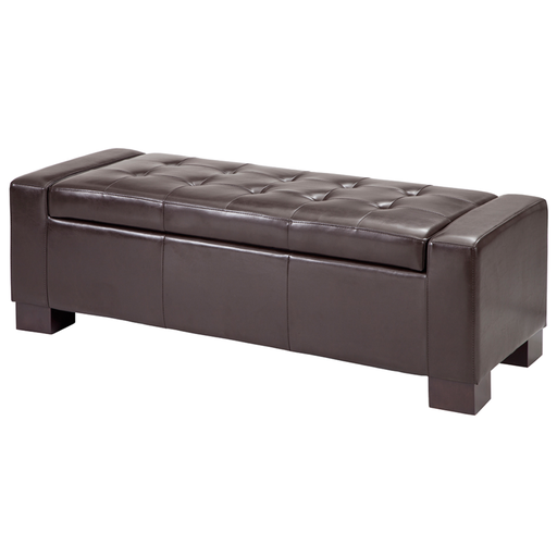 [303628-TT] Mirage Storage Bench Brown