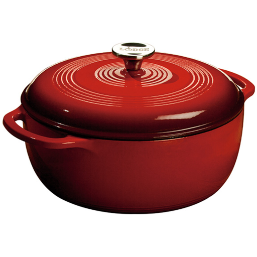 [300650-TT] Lodge Enameled Dutch Oven Red 6QT