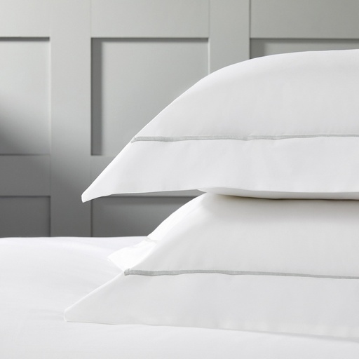 [150706-TT] Lagos Queen Sham Set Silver