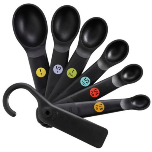 [134025-TT] OXO 7 Piece Measuring Spoons Black