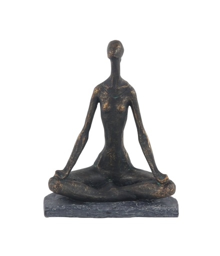 [303529-TT] Lotus Yoga Sculpture 9x11in