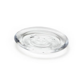 [115837-TT] Droplet Soap Dish Clear