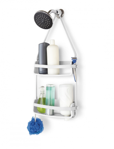 [143496-TT] Flex Shower Caddy White