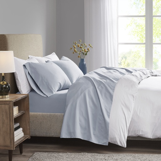 [160179-TT] Microcell Sheet Set King Blue